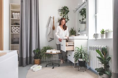 Bathroom Cabinet Refinishing